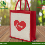 Jute Vision Bd Jute-Cotton Lunch Carrying Bag